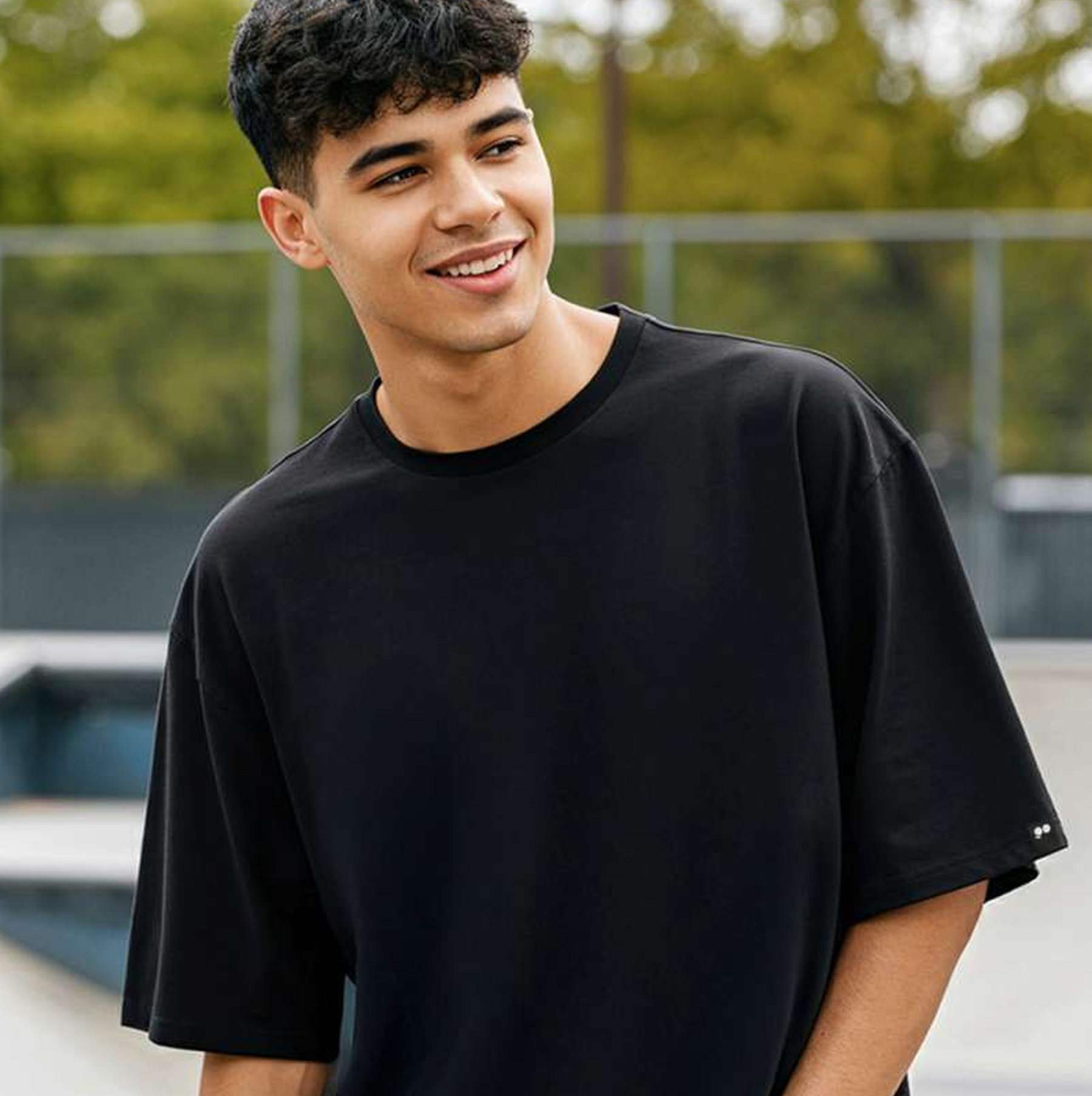 Men's Solid Oversized T-shirt