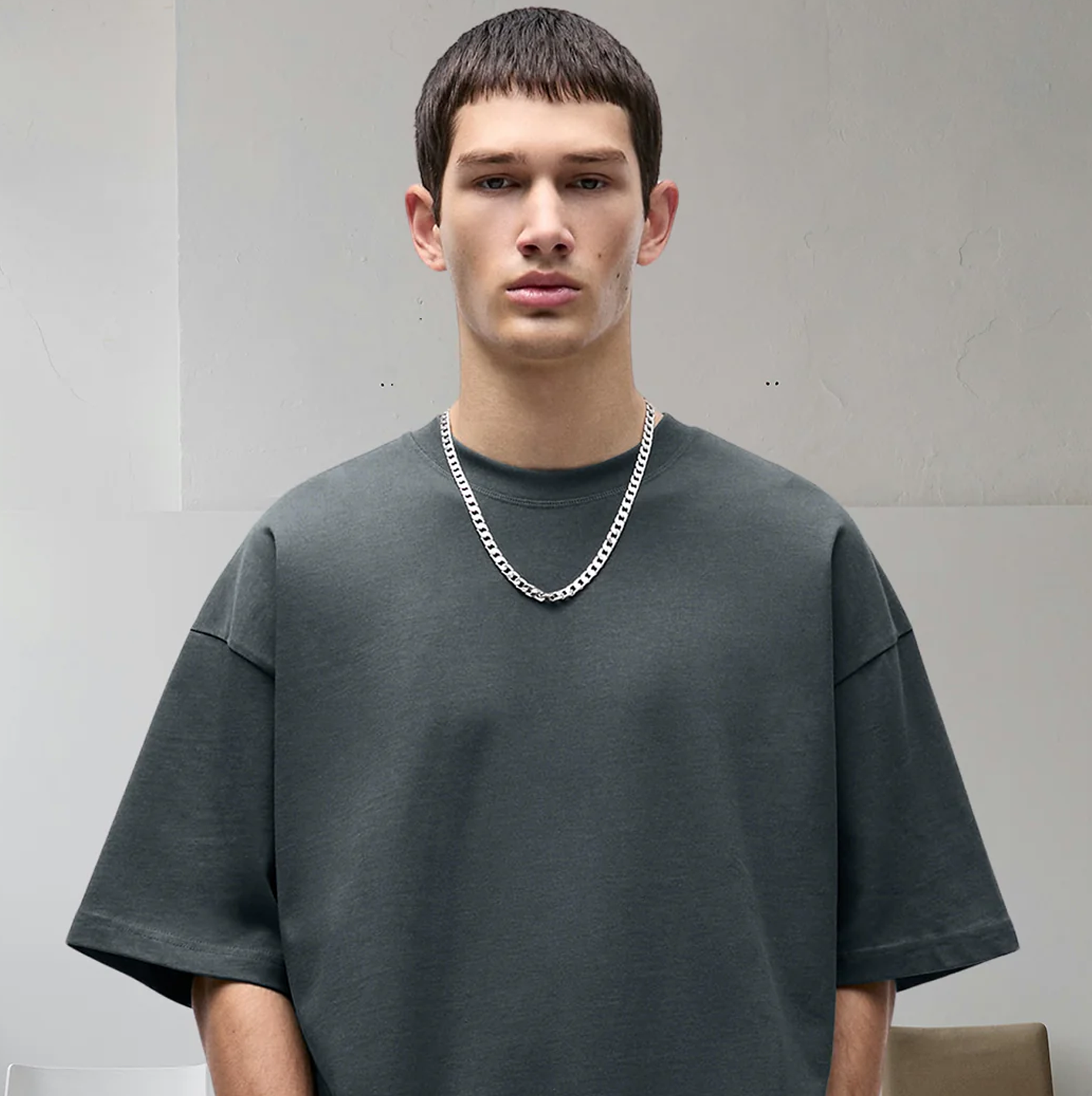 Men's Solid Oversized T-shirt
